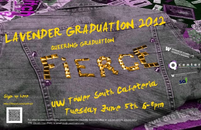 Denim jacket with gold studs that form the word "fierce"